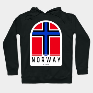 Norway Flag Sticker, For Norway Lovers Hoodie